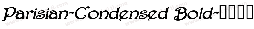 Parisian-Condensed Bold字体转换